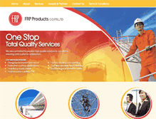Tablet Screenshot of frp-products.com